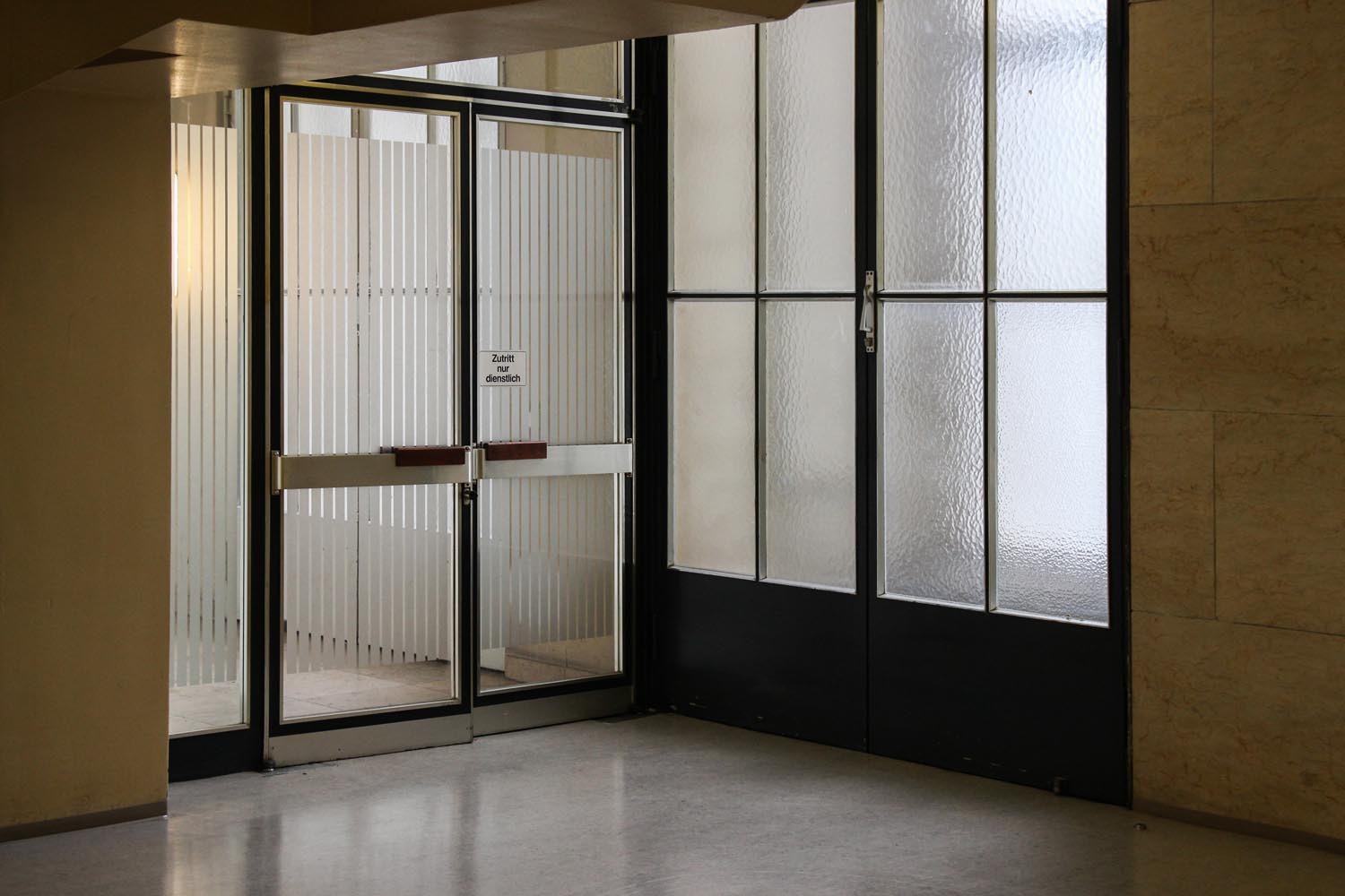 An automatic swinging door for ADA accessibility