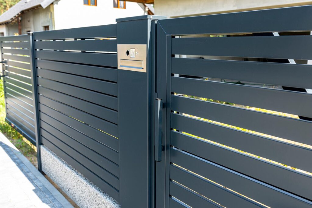 Gate automation for a green metal security gate