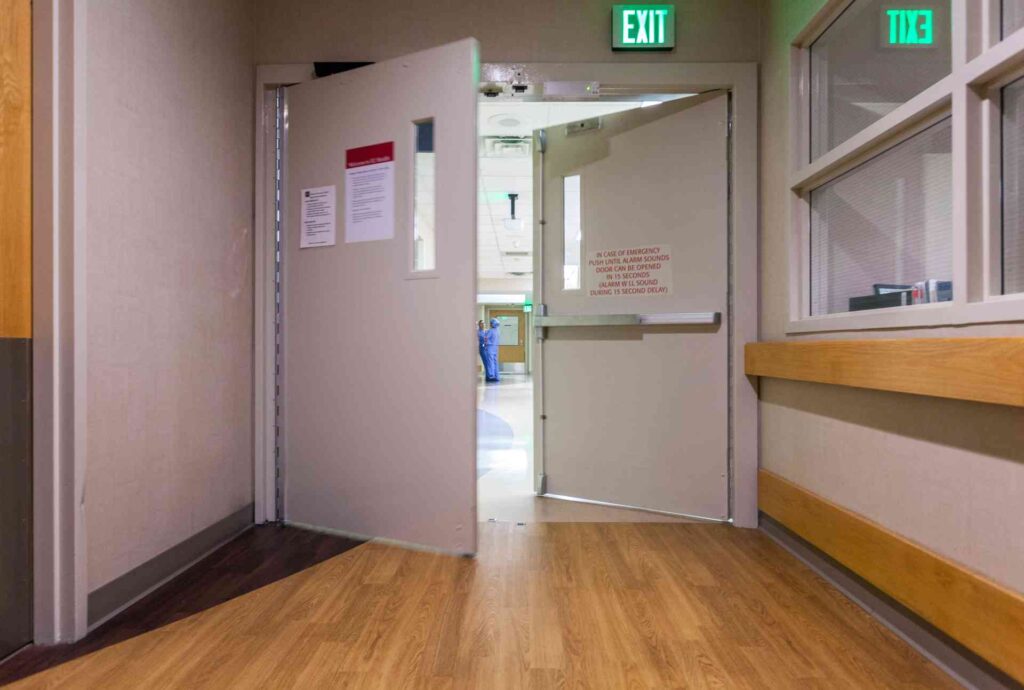 healthcare facility commercial doors